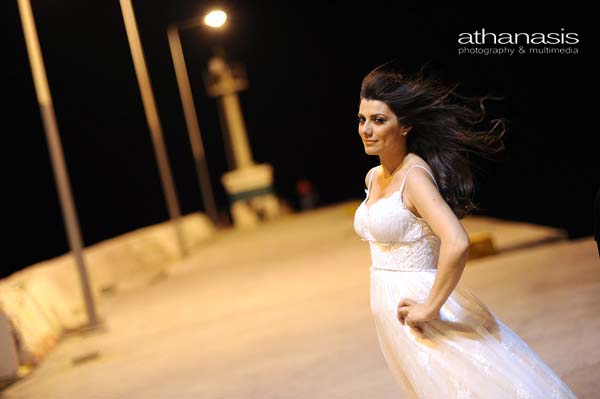 πορτραίτο της νύφης, βιομηχανικό τοπίο, φωτογραφία γάμου